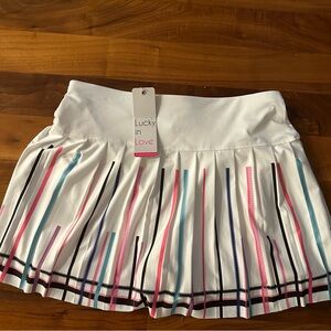 NWT Lucky in Love Pleated Tennis Skirt